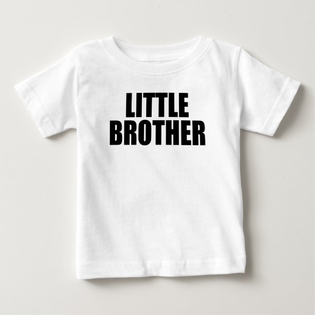 Camiseta Para Bebê Irmão Mais Novo (Frente)