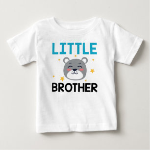 Camiseta Para Bebê Irmão Mais Novo