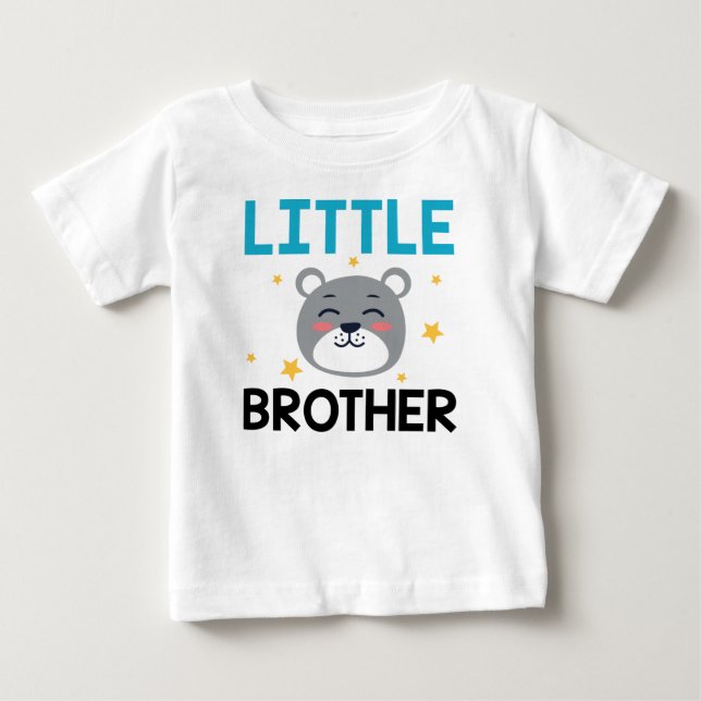 Camiseta Para Bebê Irmão Mais Novo (Frente)