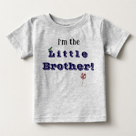 Camiseta Para Bebê Irmão Mais Novo com Idade