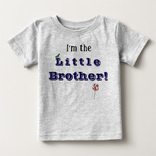 Camiseta Para Bebê Irmão Mais Novo com Idade
