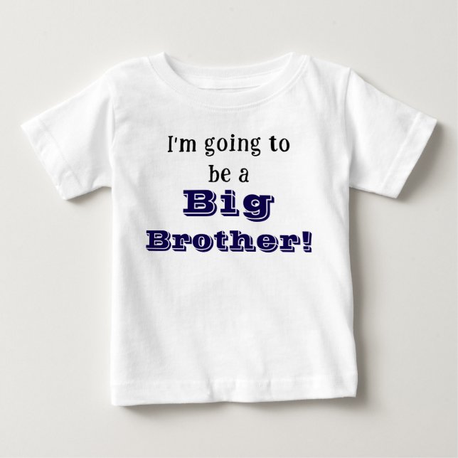 Camiseta Para Bebê Irmão Mais Velho (Frente)
