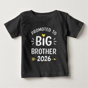 Camiseta Para Bebê Irmão Mais Velho 2026 Promovido Para Big Brother 2