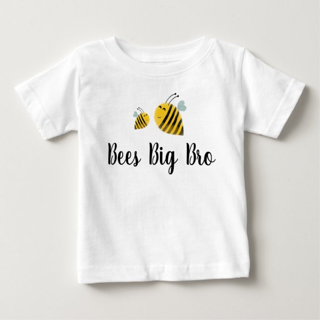 Camiseta Para Bebê Irmãos Mais Velhos Abelha Bumble Bee (Frente)