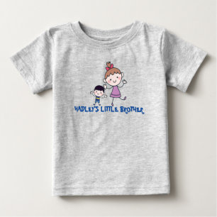 Camiseta Para Bebê irmãozinho irmã mais velha combinando com irmão