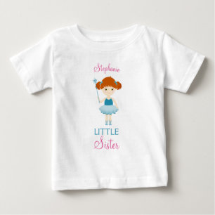 Camiseta Para Bebê Irmãzinha Bailarina Doce