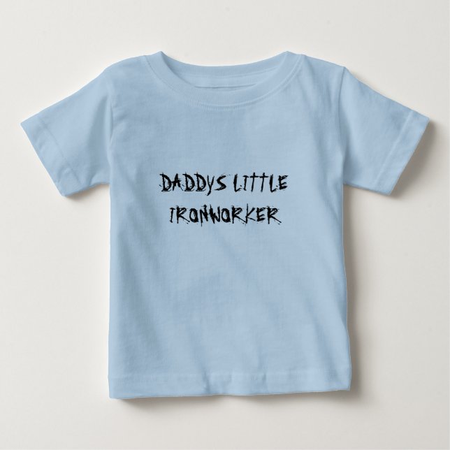 CAMISETA PARA BEBÊ IRONWORKER PEQUENO DE DADDYS (Frente)