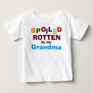 Camiseta Para Bebê Irritado Por Minha Avó Bebê Bebê T-Shirt