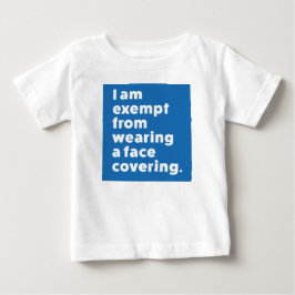 Camiseta Para Bebê Isento de Vestir uma cobertura de rosto