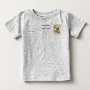 Camiseta Para Bebê Isles Britaniques - 1700 Nicolas Fils Sanson Map
