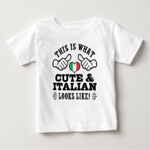 Camiseta Para Bebê Isto É O Que É Bonito E Italiano