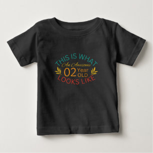 Camiseta Para Bebê Isto É O Que Parece Uma Criança Incrível De 2 Anos