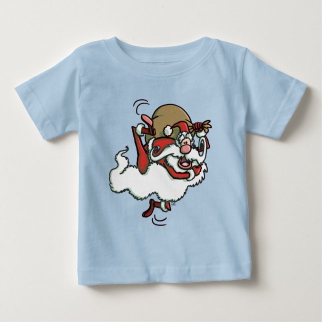 Camiseta Para Bebê Isto são Papais noeis! Baby T-Shirt (Frente)