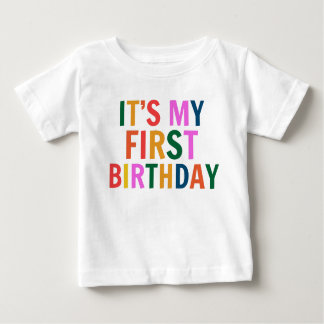 Camiseta Para Bebê  It’s My 1st Birthday