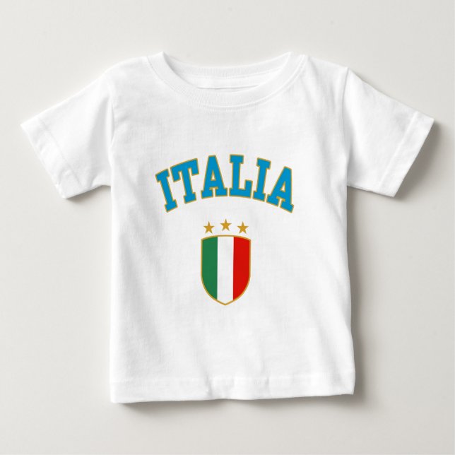 Camiseta Para Bebê Itália (Frente)