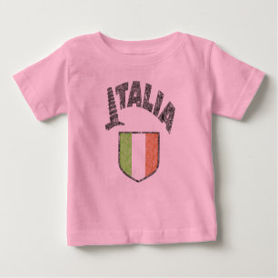 Camiseta Para Bebê Italia Long Sleeve Toddler Shirt