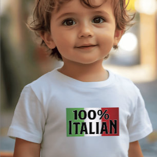 Camiseta Para Bebê Italiano de Sangue Puro - Orgulho de Herança