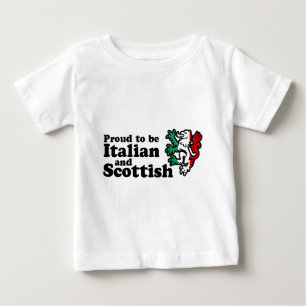 Camiseta Para Bebê Italiano escocês