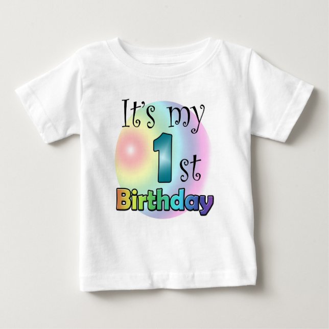 Camiseta Para Bebê It's my 1st birthday (Frente)
