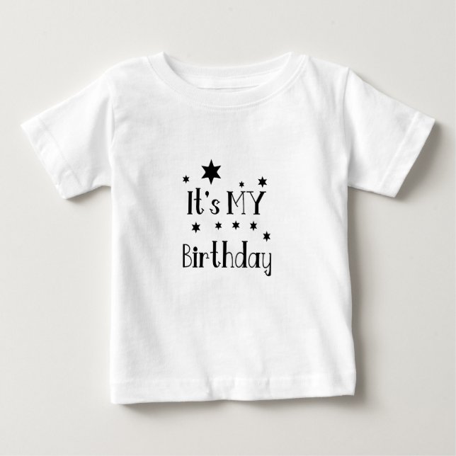 Camiseta Para Bebê It's My Bithday (Frente)