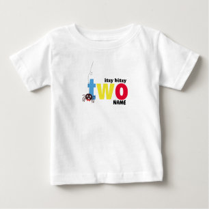 Camiseta Para Bebê Itsy segundo aniversário
