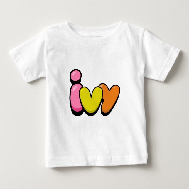 Camiseta Para Bebê Ivy (Frente)