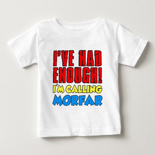 Camiseta Para Bebê Já Basta Ligando Para o Morfar (Frente)