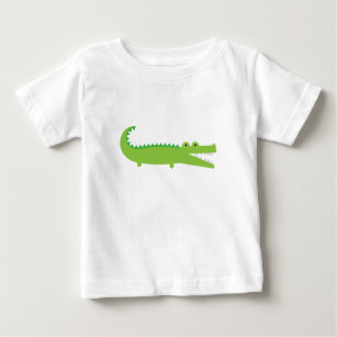 Camiseta Para Bebê Jacaré verde