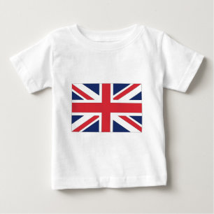 Camiseta Para Bebê Jack da União/ Bandeira da União do Reino Unido