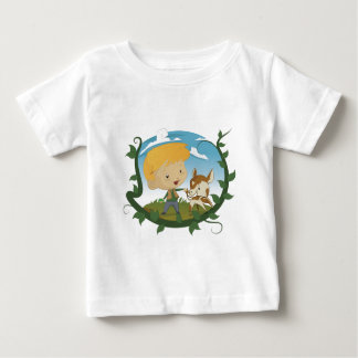 Camiseta Para Bebê Jack e o Beanstalk