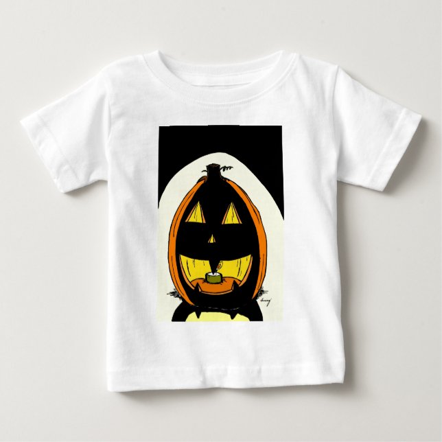 Camiseta Para Bebê Jack o' Lantern Criança T-Shirt (Frente)