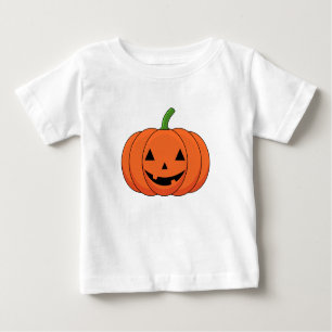 Camiseta Para Bebê Jack-O'-Lanterna Pumpkin Halloween