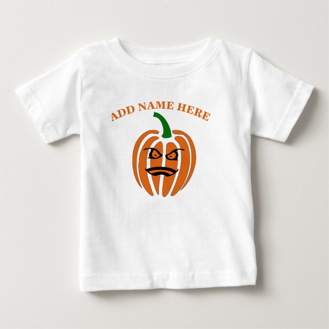 Camiseta Para Bebê Jack O'Lanterna, Camiseta de Bebê (Frente)