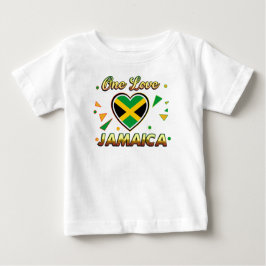 Camiseta Para Bebê Jamaica One Love Group Faturation Cruise Matching
