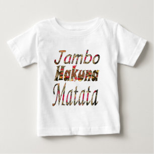 Camiseta Para Bebê Jambo! Hakuna Matata