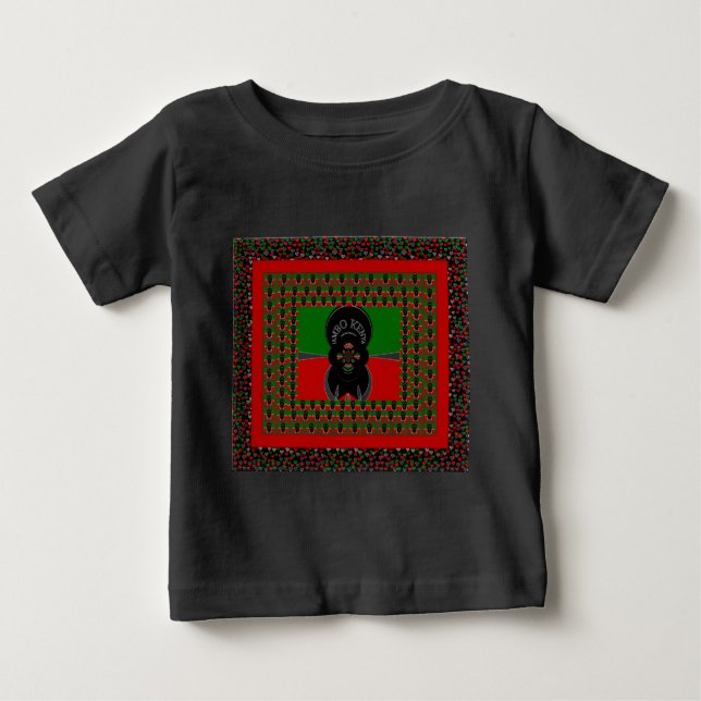 Camiseta Para Bebê Jambo Kenya Art Impressão (Frente)