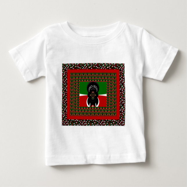 Camiseta Para Bebê Jambo Kenya Art Impressão (Frente)