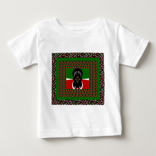 Camiseta Para Bebê Jambo Kenya Art Impressão (Frente)