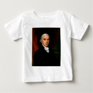 Camiseta Para Bebê James Madison 4º Presidente dos Estados Unidos