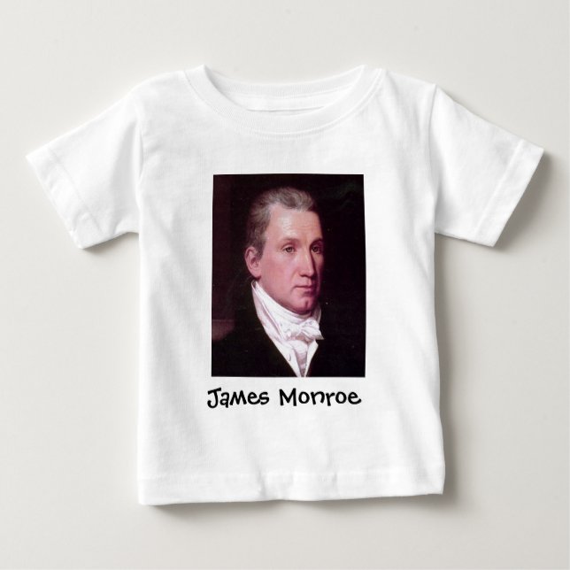 Camiseta Para Bebê James Monroe (Frente)