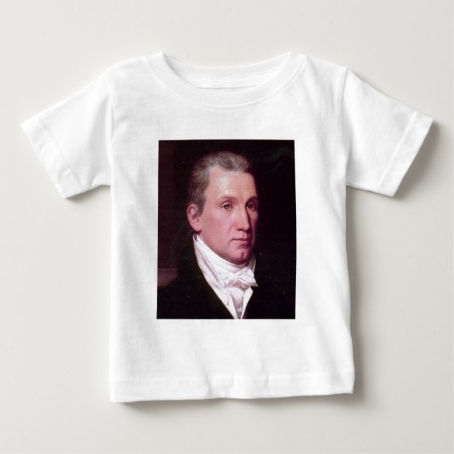 Camiseta Para Bebê James Monroe (Frente)