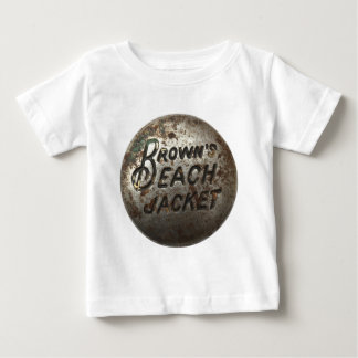 Camiseta Para Bebê Jaqueta da praia de Brown