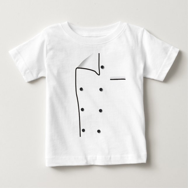 Camiseta Para Bebê Jaqueta do cozinheiro chefe (Frente)