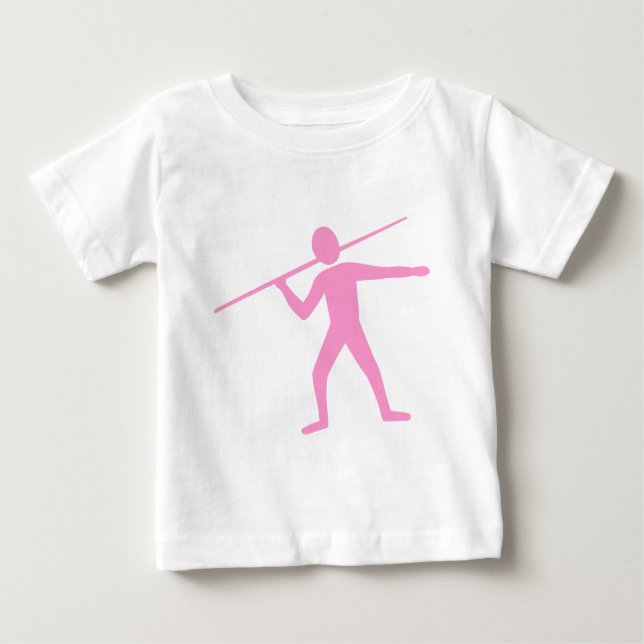 Camiseta Para Bebê Javelin Trower - Rosa (Frente)
