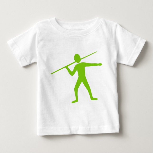 Camiseta Para Bebê Javelin Trower - Verde marciano (Frente)