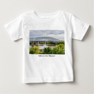 Camiseta Para Bebê Jeff City Bridge Baby T-Shirt