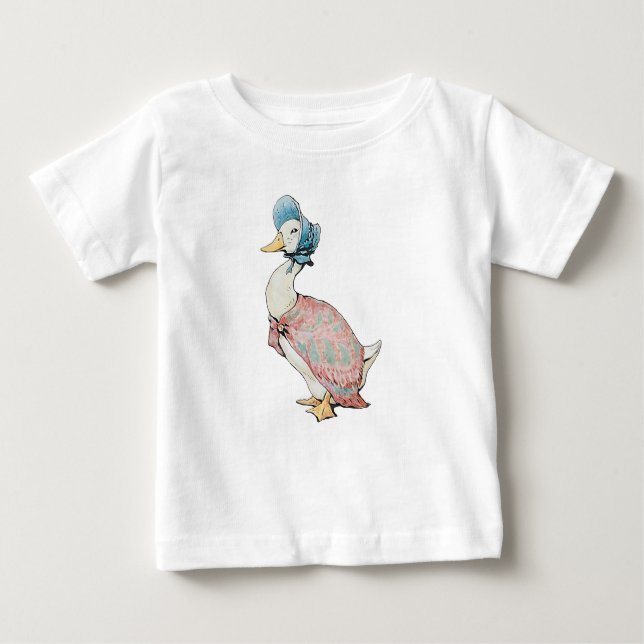 Camiseta Para Bebê Jemima Puddle Duck (Frente)