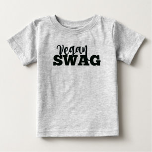 Camiseta Para Bebê Jérsei do bebê dos GANHOS do VEGAN