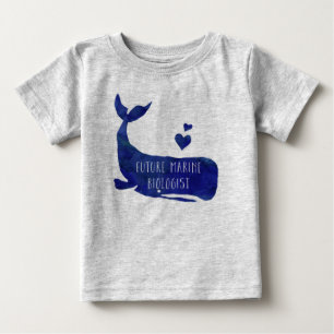 Camiseta Para Bebê Jérsei marinho futuro do futebol do bebê da bale