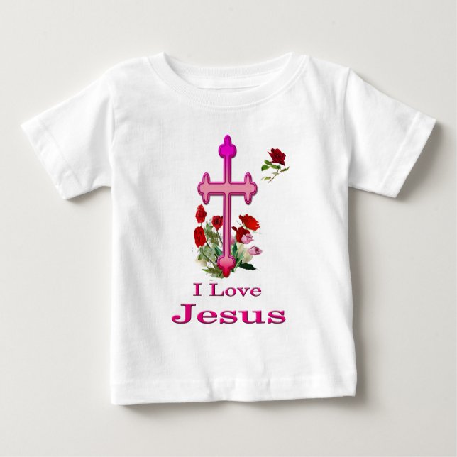 Camiseta Para Bebê Jesus (Frente)